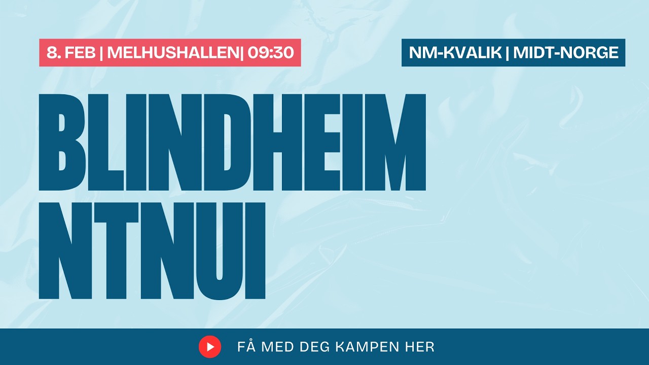 NM Regionskvalik Midt-Norge: Semifinale 1: Blindheim - NTNUI