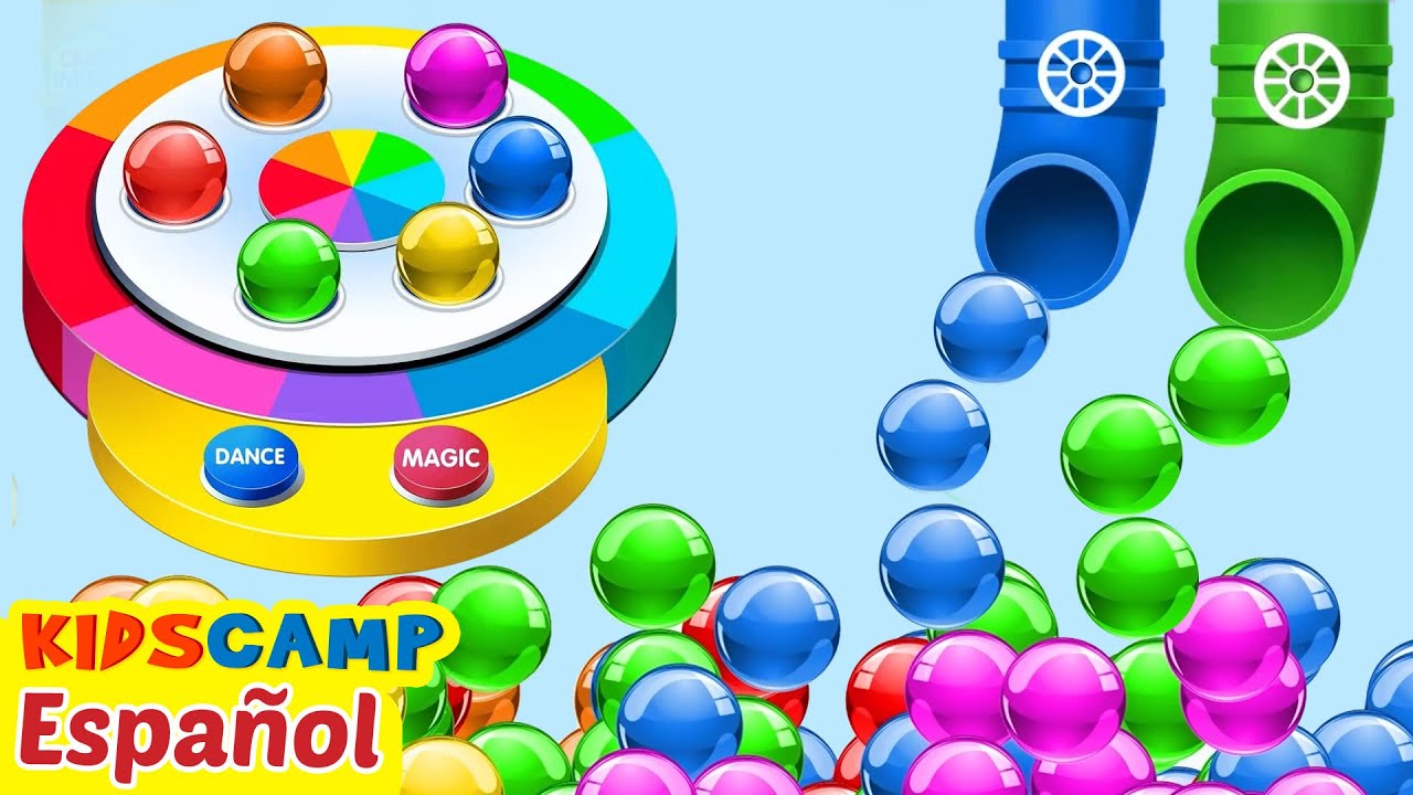 Piscina de Bolas de Colores Divertida | Aprende Colores | Video Educativo | Campo infantil