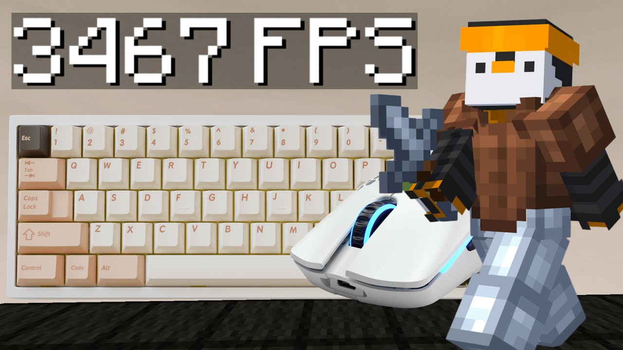 SMOOTHEST Keyboard + Mouse ASMR Hypixel Bedwars