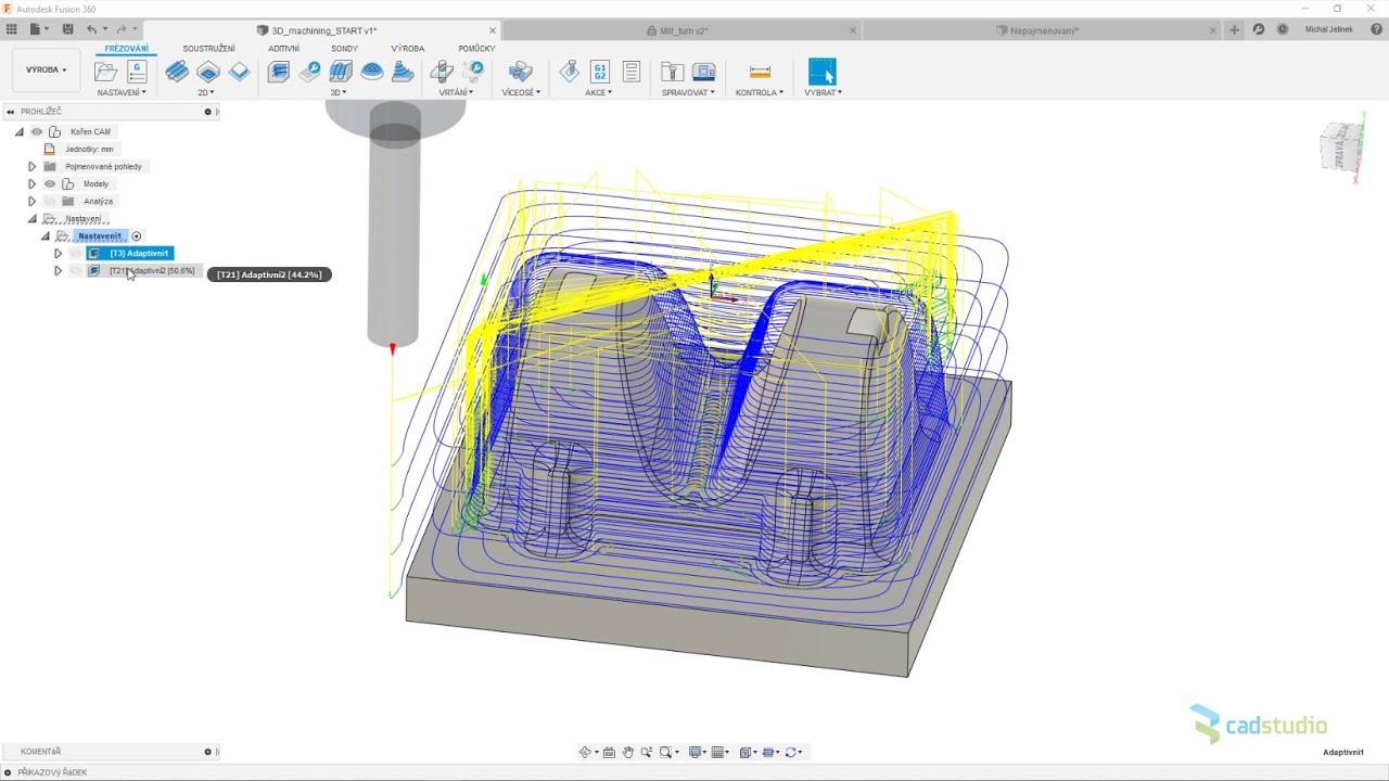 Základní přehled CAM možností v Autodesk Fusion 360