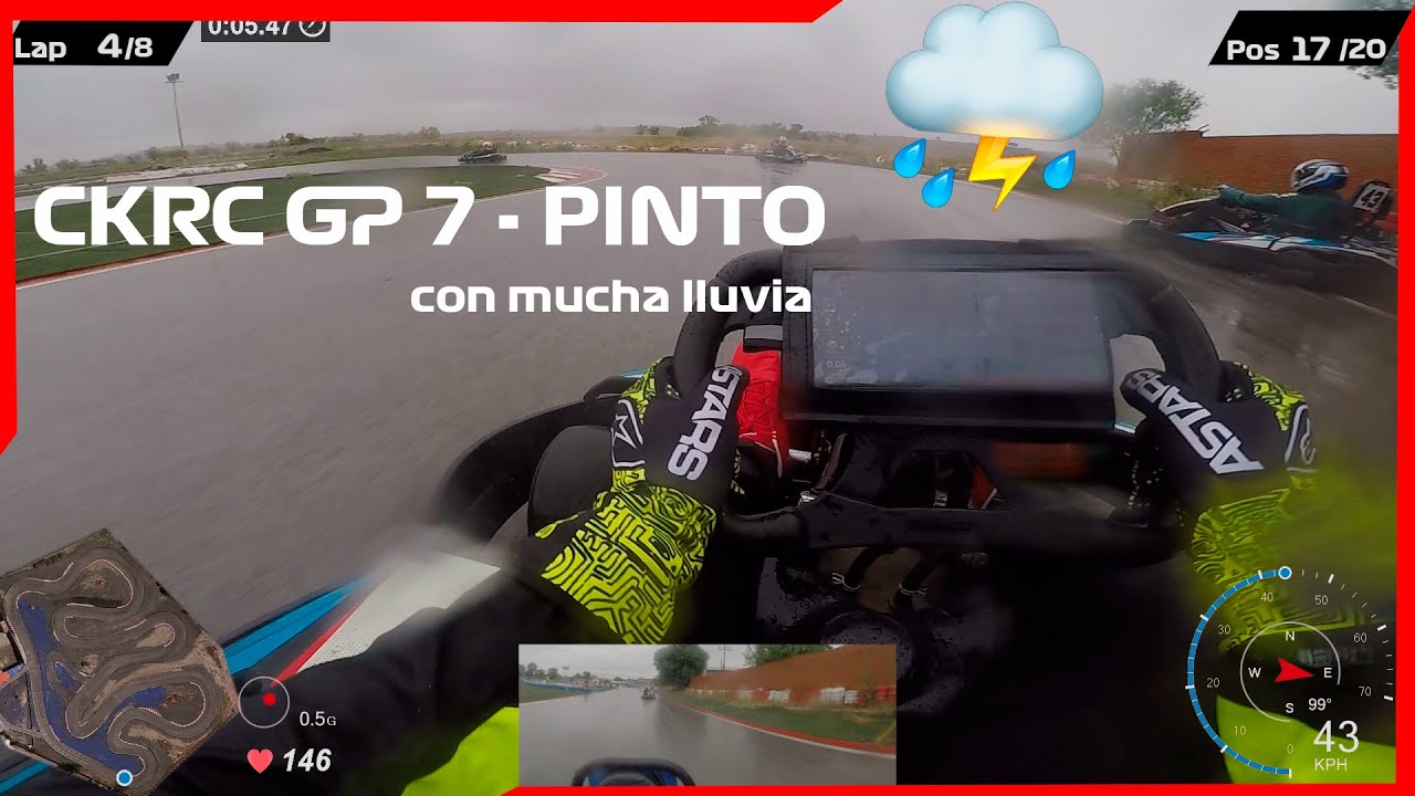 CKRC GP7 +80 | Karting Pinto con lluvia ⛈🌧 ❗❗ resmuen