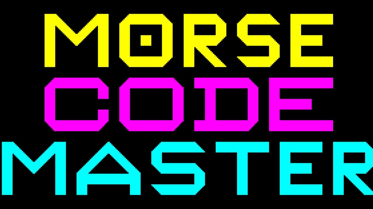 【レア】モールス信号学習ソフト MORSE CODE MASTER For PC-8001【N-BASIC】