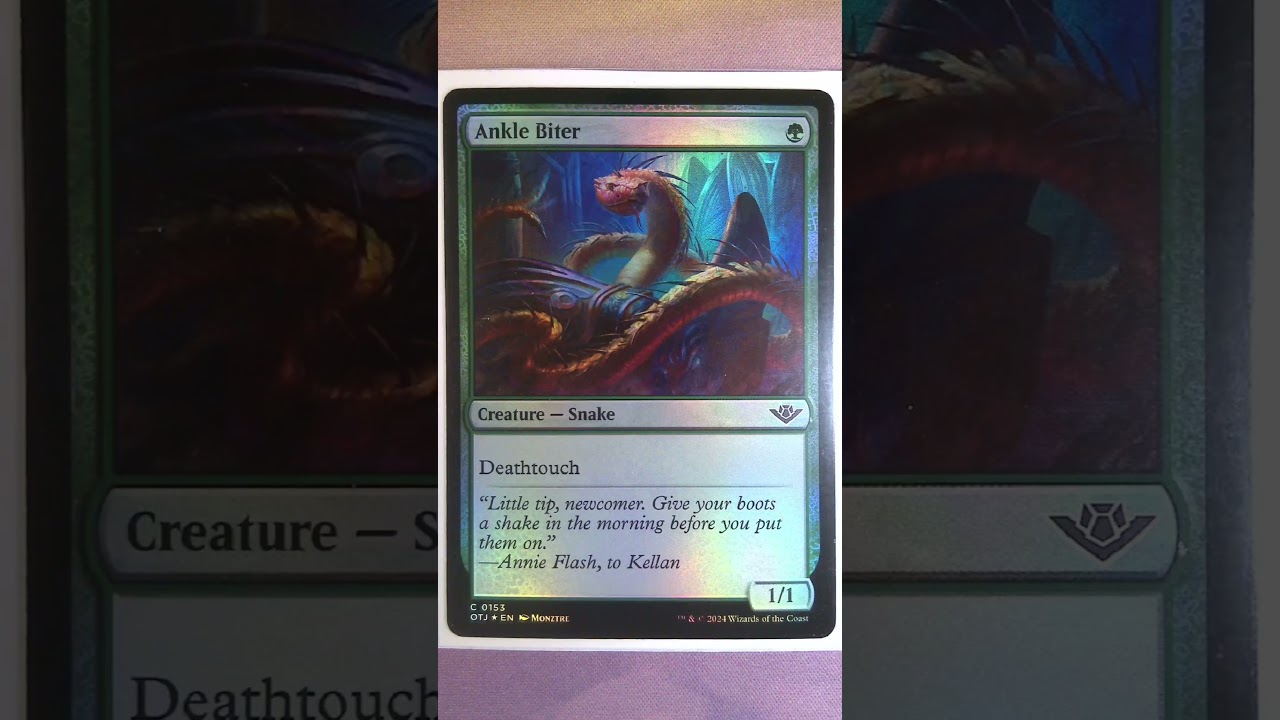 Ankle Biter - 1/1 Deathtouch - Removal Blocker -  MTG Magic the Gathering Commander