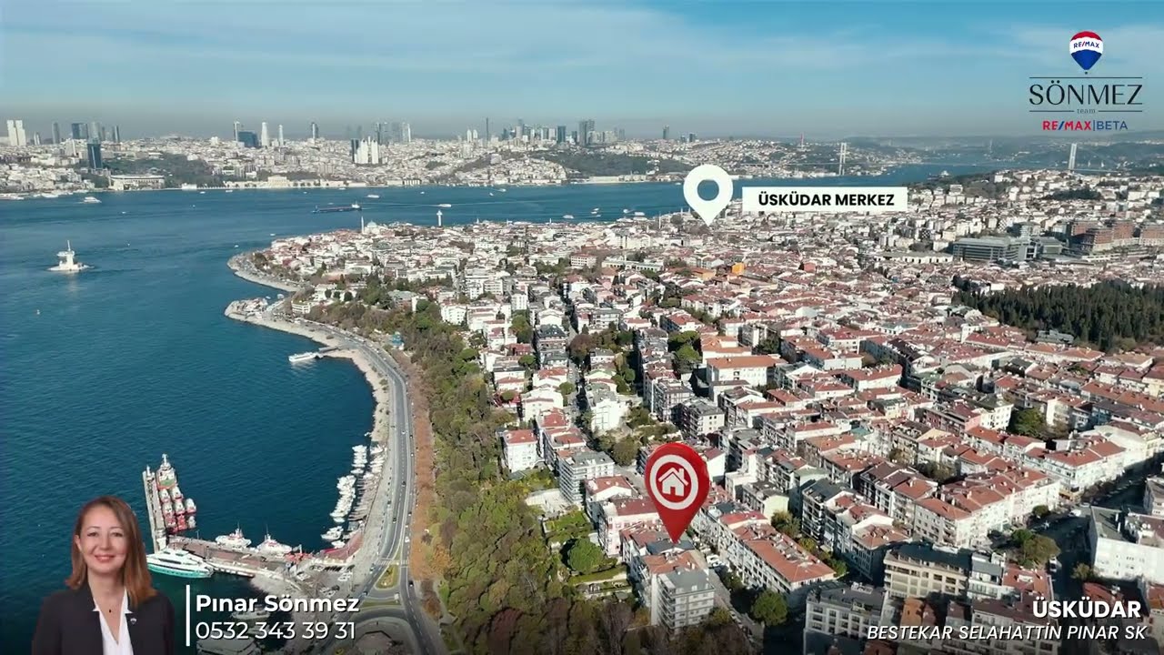 ÜSKÜDAR SALACAK'TA BOĞAZ MANZARALI, BAHÇE KULLANIMLI BOŞ, 2+1 SATILIK DAİRE