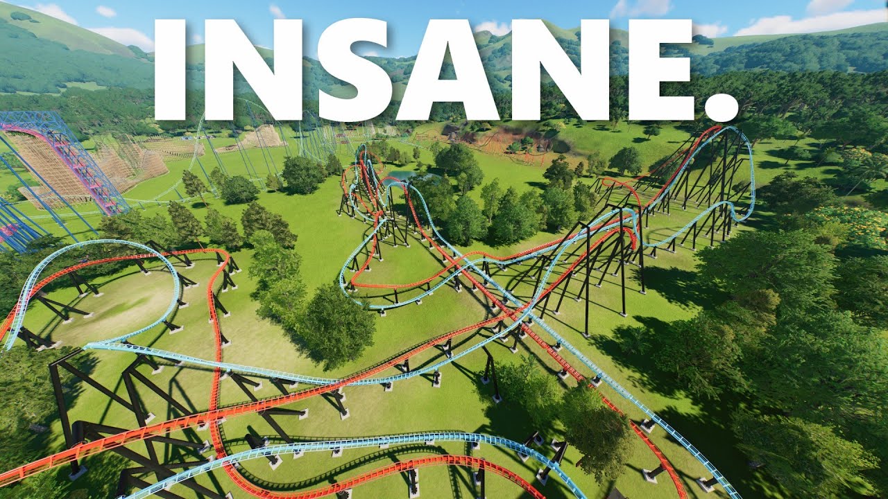 My Craziest Layout Ever!? | Dueling Intamin MDC | Planet Coaster 2 Mutli-Angle POV