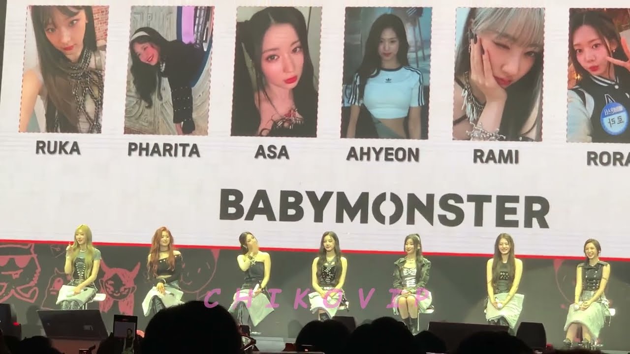 [4K] BABYMONSTER - BM Photo Profile at 'See you there' fanmeet Jakarta (Front Row)