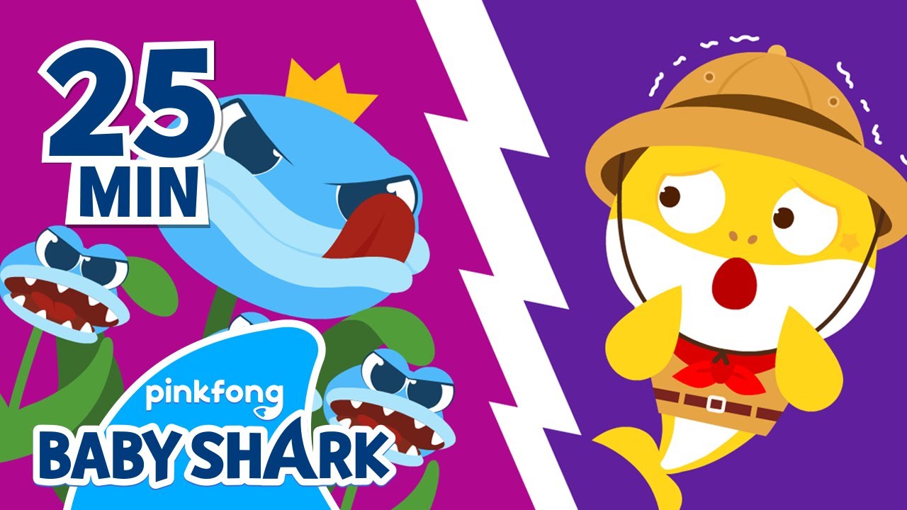 🦍Baby Shark's Jungle Adventure and MORE | +Compilation | Baby Shark Remix | Baby Shark Official