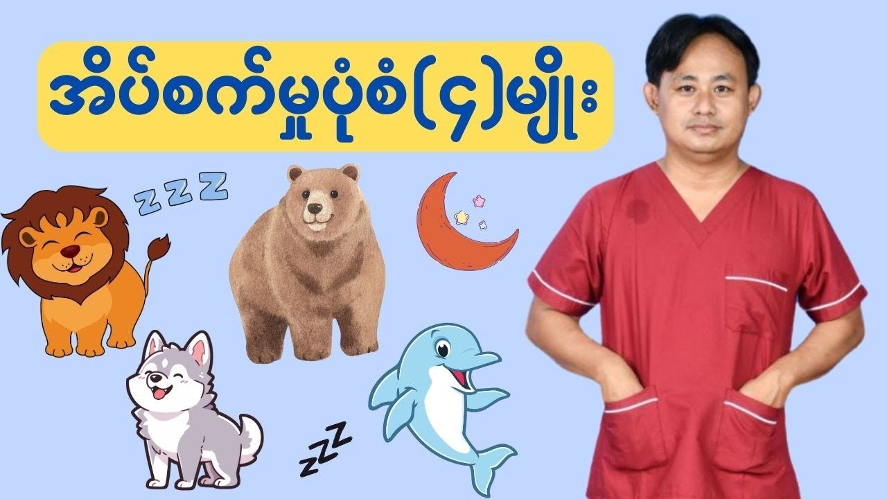 အိပ်စက်မှုပုံစံအရအမျိုးအစားခွဲခြားထားတဲ့လူအမျိုးအစား(၄)မျိုး