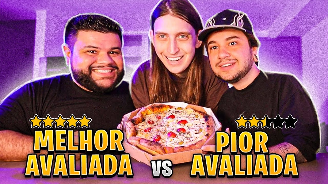 O GRANDE ENCONTRO ACONTECEU - Pizza Pior Avaliada x Melhor Avaliada ft. Felca e Thiago Quatroque
