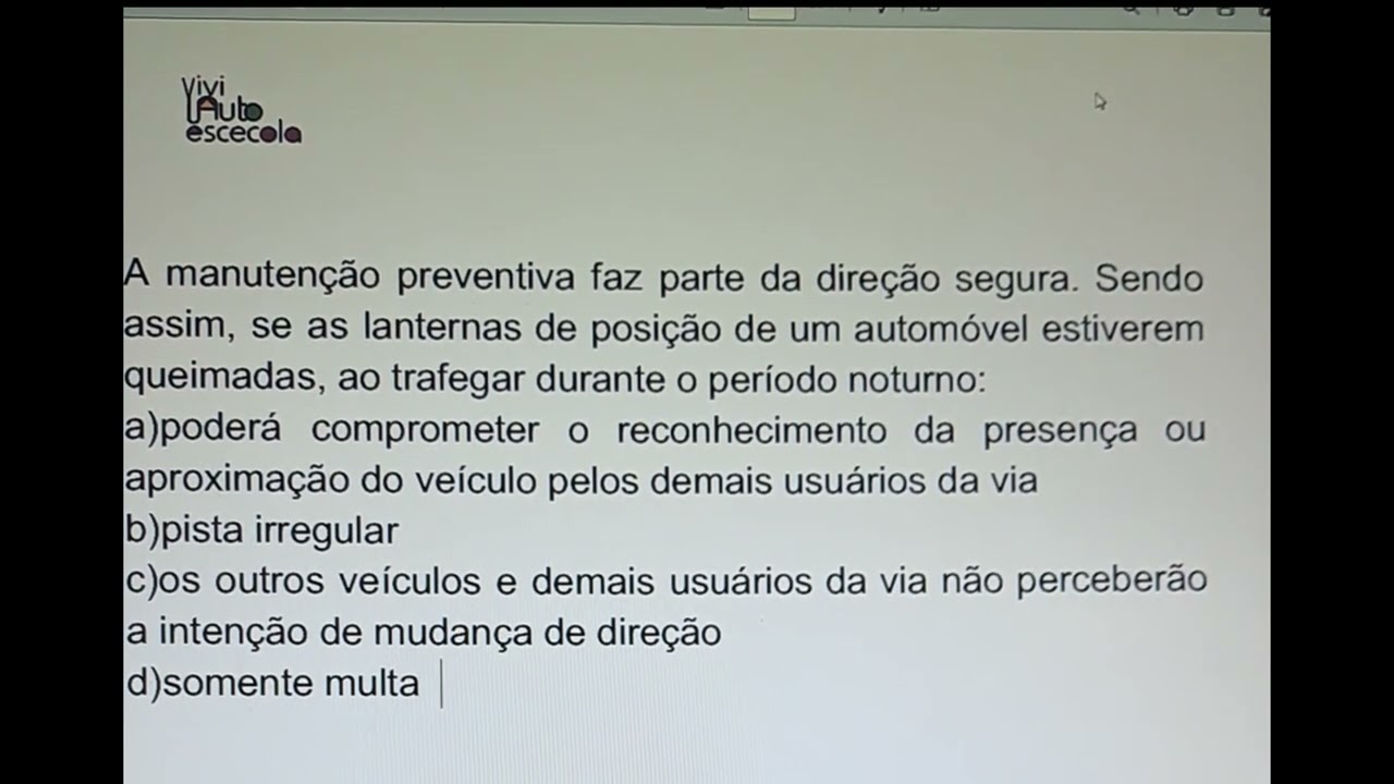 Dica de prova: atenção às lanternas de posição! 🚗✨