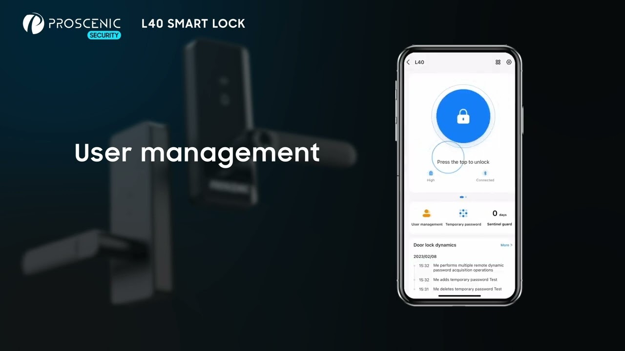 How to Do App Connection for Proscenic L40 Smart Lock