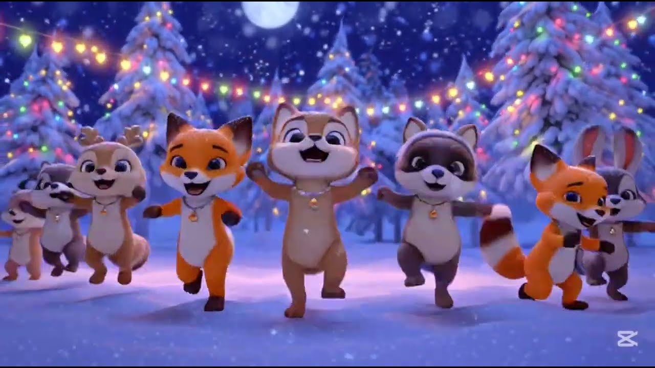 “Jingle Bell Animals 🎄🦊🐰🐻 | Cute Christmas Dance Song for Kids!”
