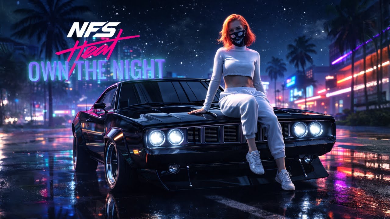 Black Charger ’69 OWNS the Night in Palm City 🌌🔥 | NFS Heat (2019) High-Heat Racing 🏎️💨⚡