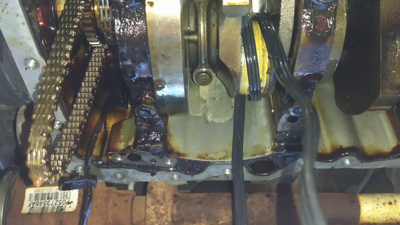 Polishing a crankshaft in the car after spinning a bearing