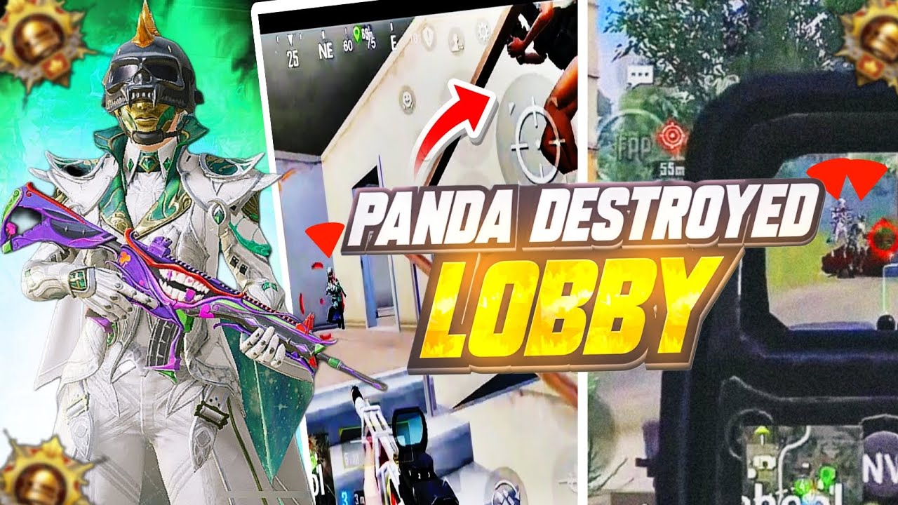 PANDA DESTROYED LOBBY 💥🤫 | 1V3,1v4  Fastest Clutches | Gameplay/Clutches.