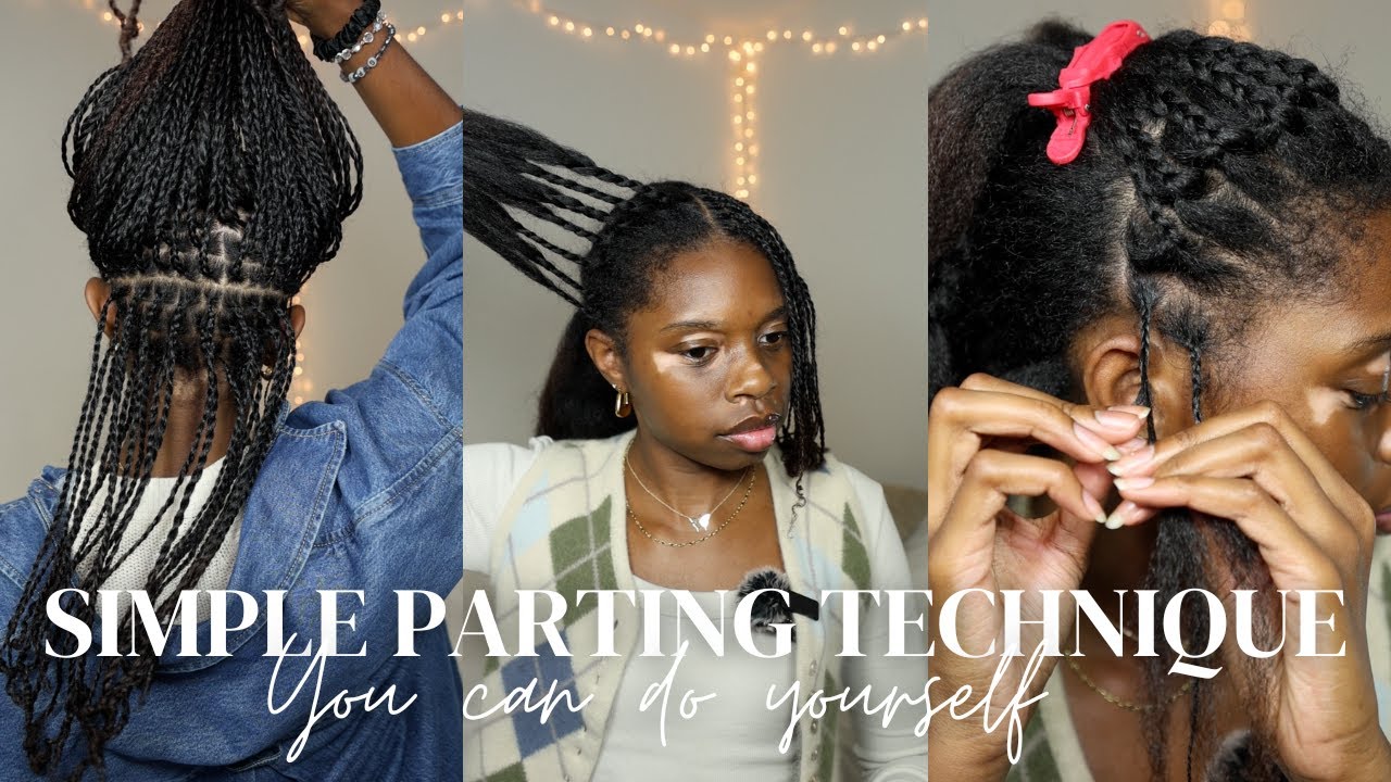 Самый простой способ сделать пробор своими руками | Как сделать пробор из натуральных волос | Защ...