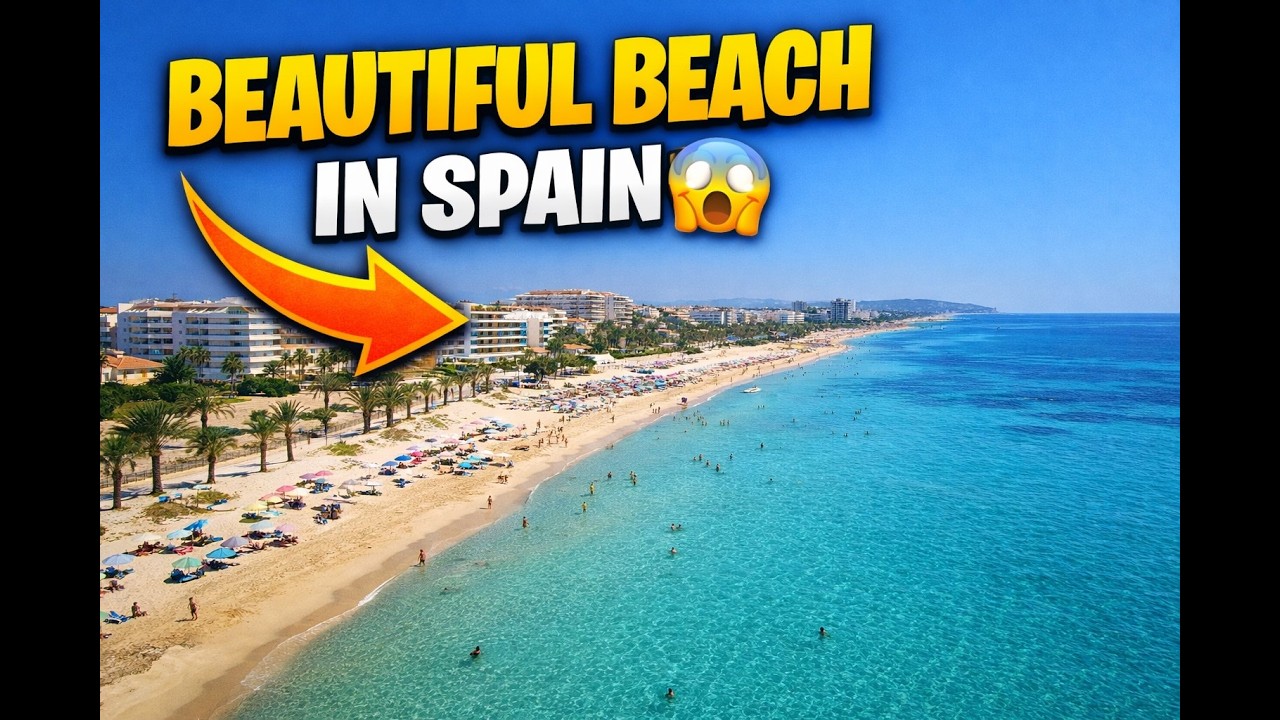 A hidden paradise in Spain | Walking and drone tour of Mil Palmeras Beach
