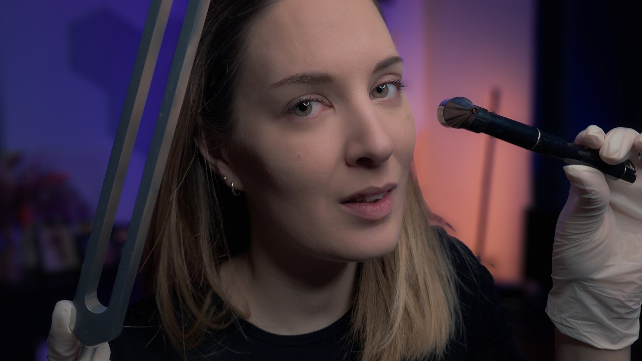 ASMR Ear Exam & Hearing Test for Sleep (Soft Spoken, Gloves)