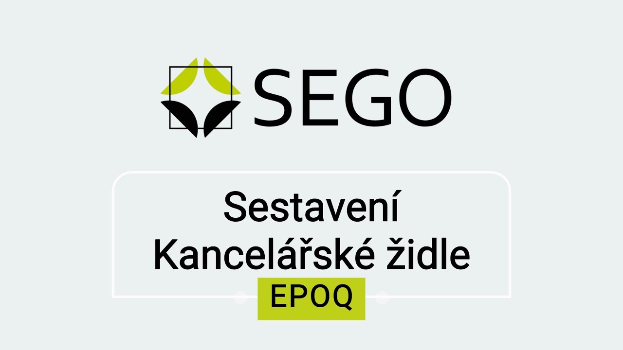 Montáž kancelářské židle EPOQ | Podrobný návod krok za krokem