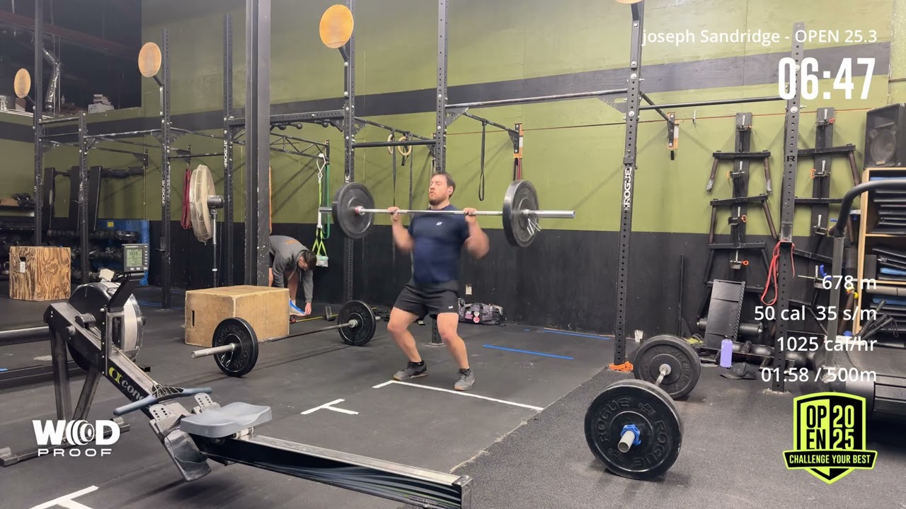Full Workout Crossfit Open 25.3 Sub 15 min