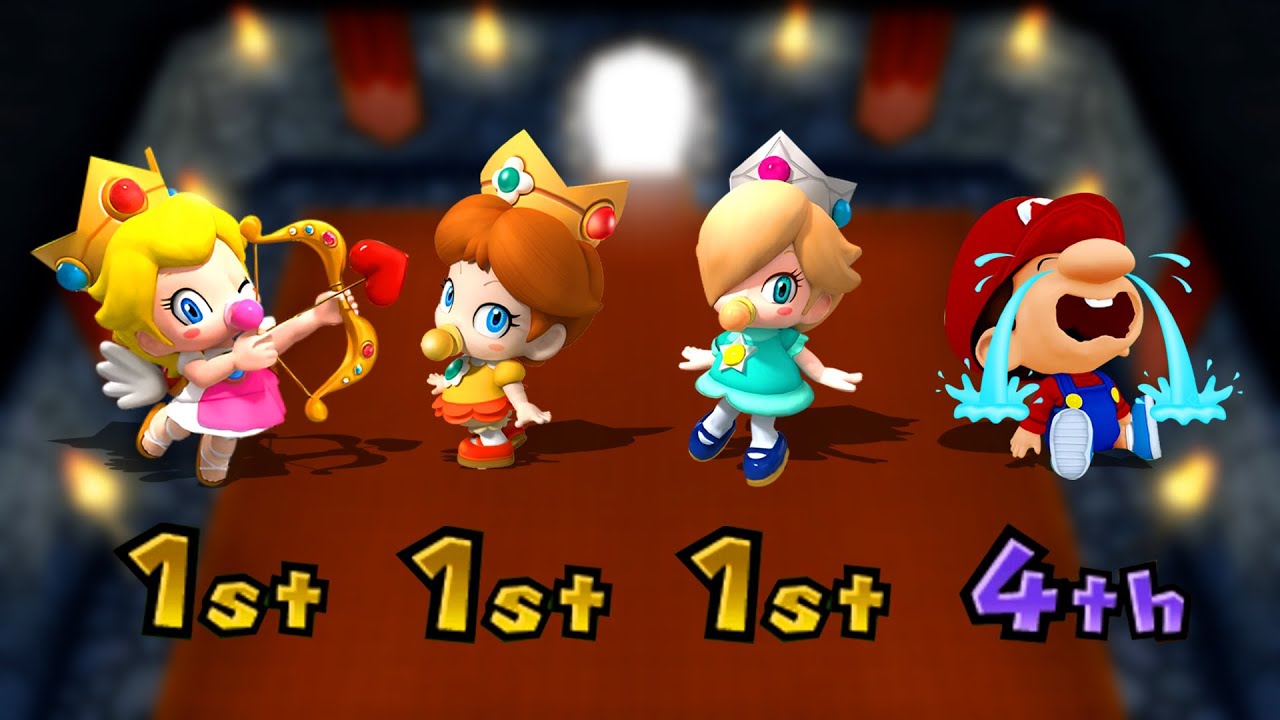 【マリオパーティ9】すべての面白いミニゲーム ベビィプリンセス VS ベビィマリオ (CPU最強 たつじん)