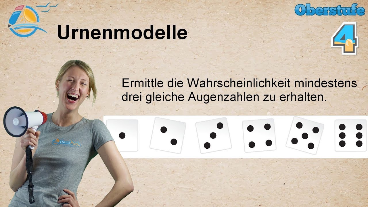 Urnenmodelle - Zur&uuml;cklegen und Reihenfolge - Kombinationen und Variationen - Gymnasium &Uuml;bung 4