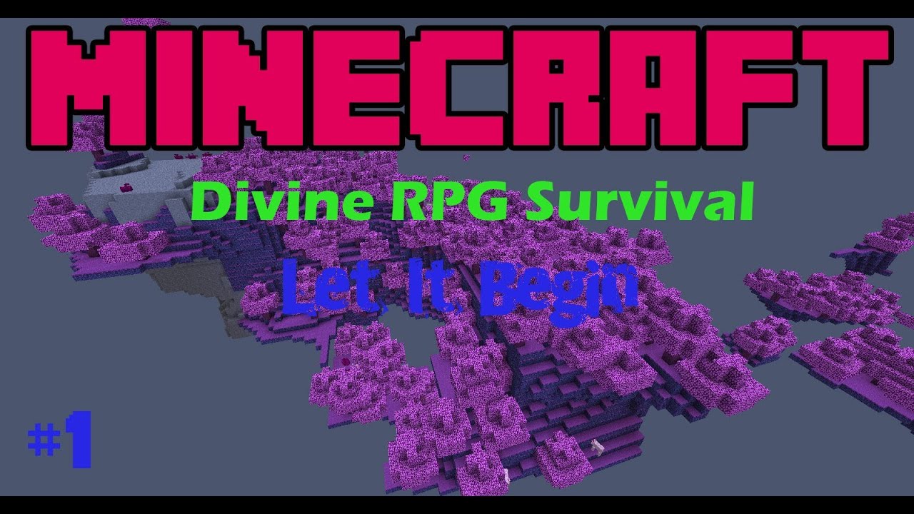 Lets Play Minecraft : Divine RPG Mod : Lets It Begin : Episode 1