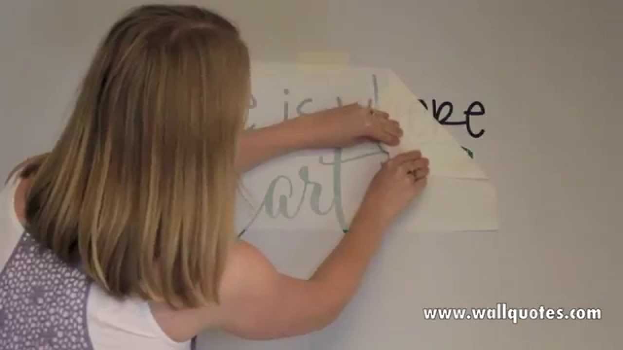 Wall Quotes&trade; Tutorials: Apply a two piece decal