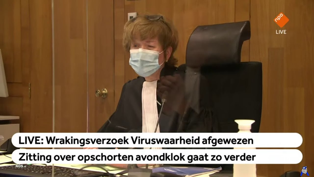 Uitspraak Viruswaarheid kort geding avondklok rechtspraak - livestream