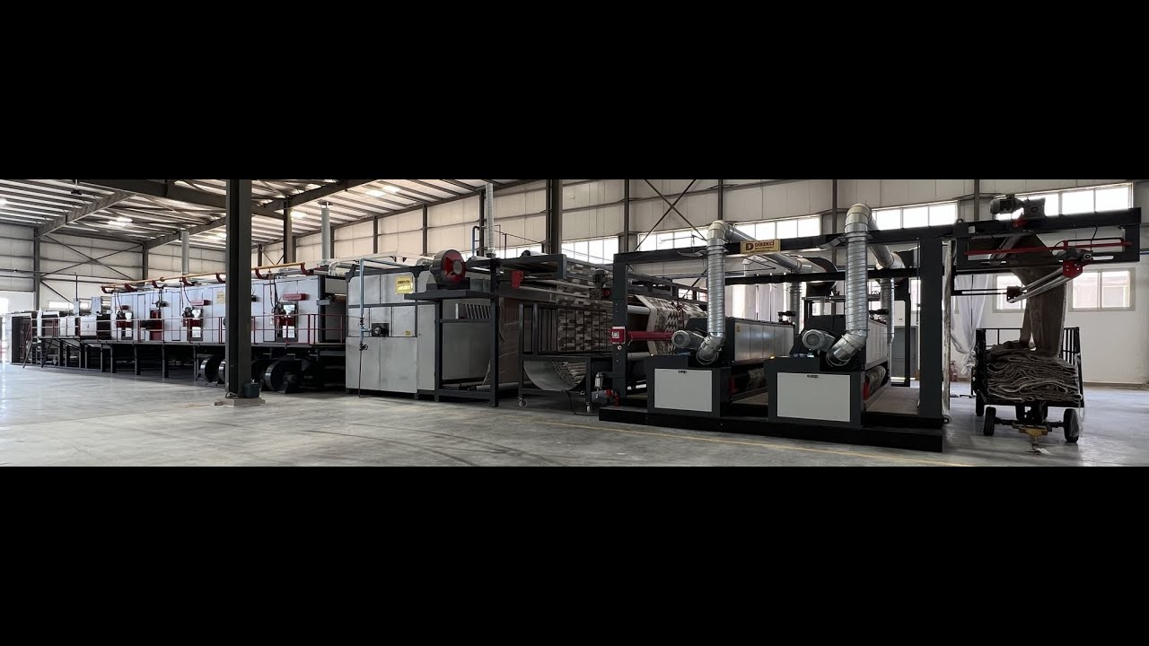 Complete Finishing Line for Carpet (Back Coating&Shearing)-Halı Bitirme Hattı (Lark&Traş Komple Hat)