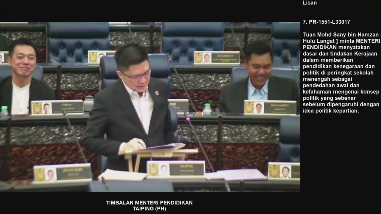 11 Feb 2026 - Sesi Soalan - Kenegaraan dan Sekolah Menengah - AMANAH Hulu Langat