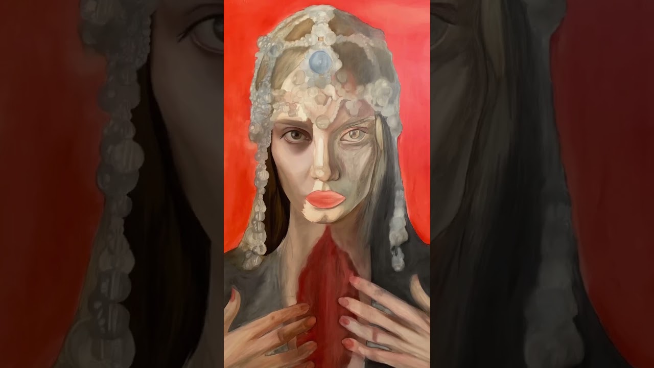 Oil painting process 💜 