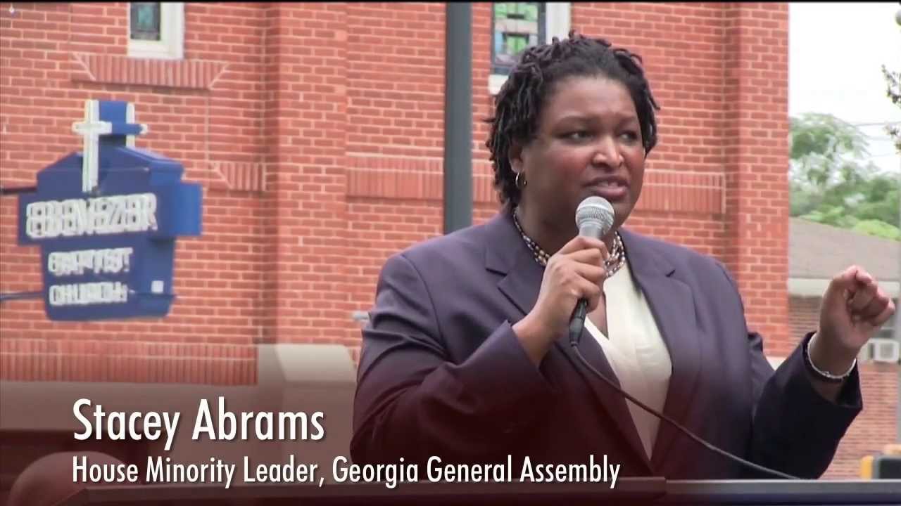 State Representative Stacey Abrams, House Minority Leader of the Georgia General Assembly