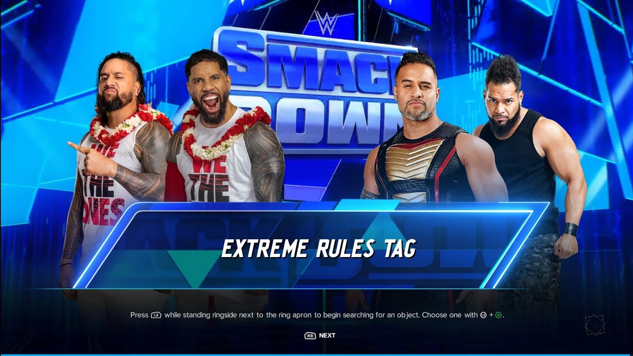 Jey Uso & Jimmy Uso Vs Tama Tonga & Tanga Loa - Tag Team Match | SmackDown | WWE 2k24