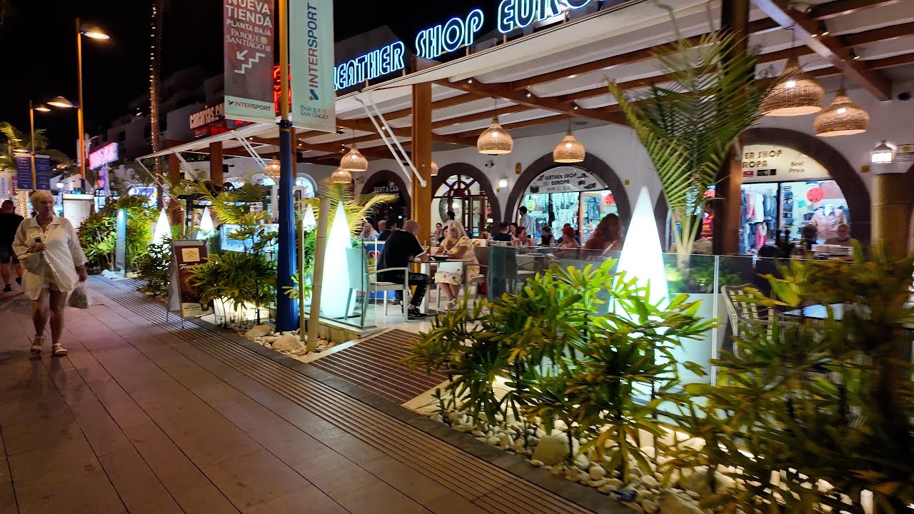 Tenerife - Golden Mile What It's Like In The Evening Now... Playa Las Americas...