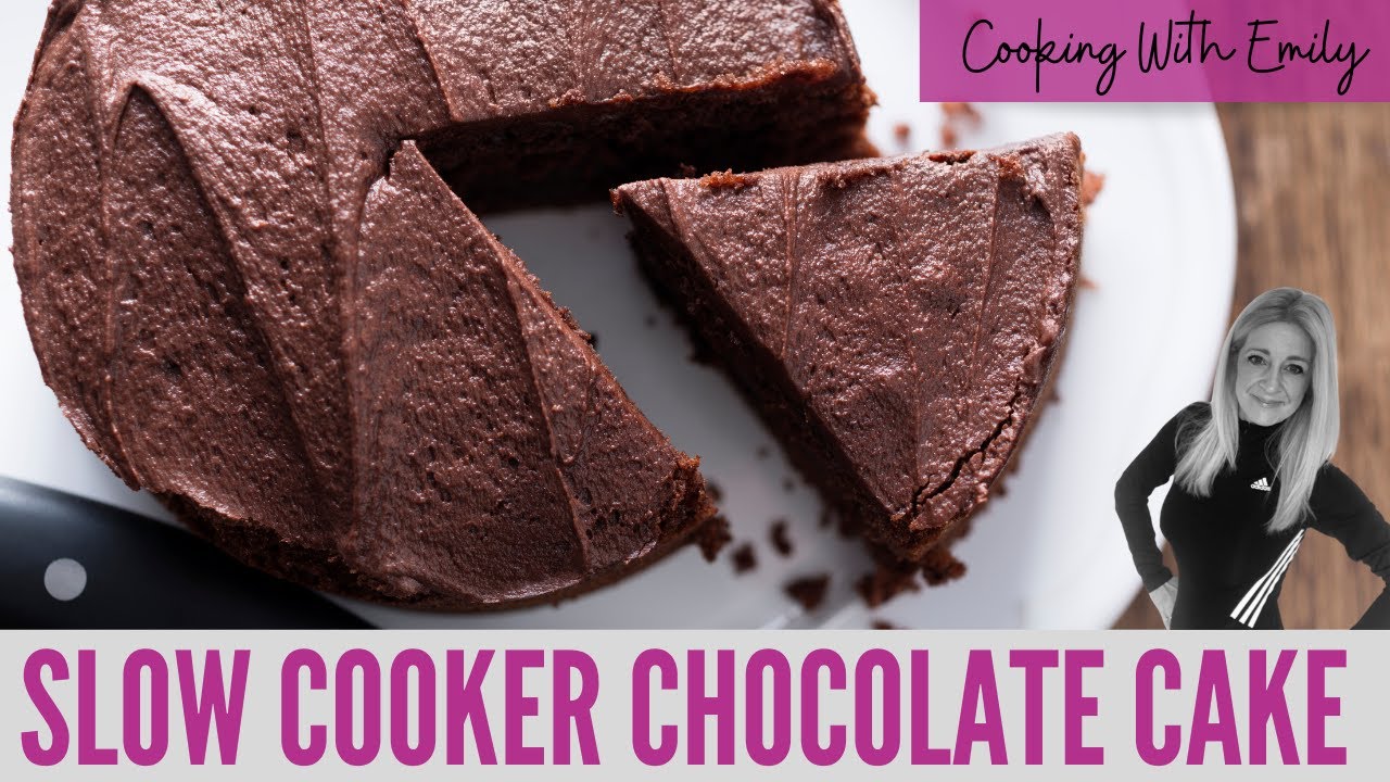 Slow Cooker Chocolate Cake Recipe | Moist Chocolate Fudge Cake Recipe | Best Chocolate Fudge Cake