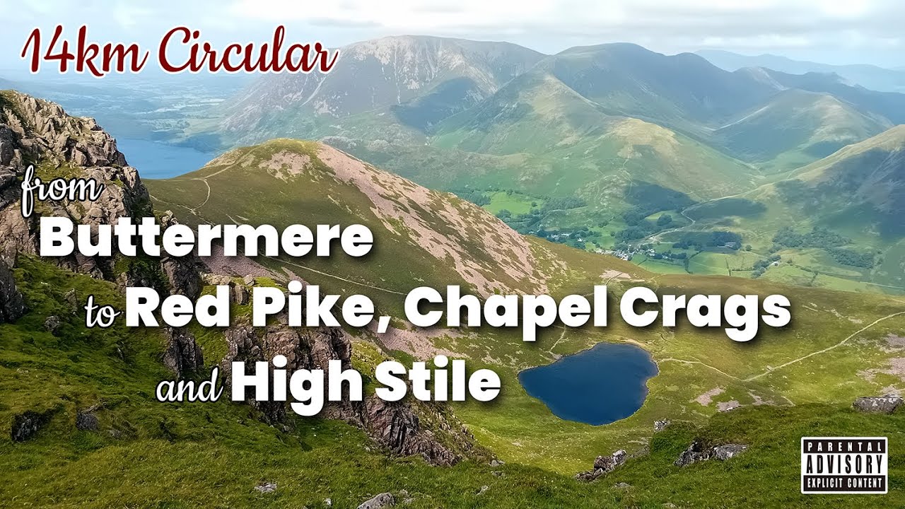 14km circular walk to Bleaberry Tarn, Red Pike and High Stile in the English Lake District