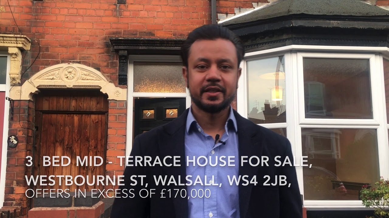 3 Bed Mid-Terrace House for Sale, Westbourne St, Walsall, WS4 2JB - Offers in the Region of £165K