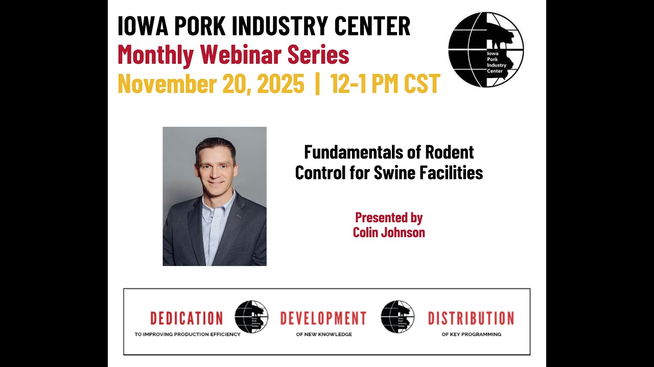 IPIC Webinar Series: Fundamentals of Rodent Control for Swine Facilities