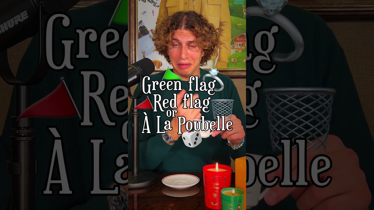 Green Flag 💍, Red Flag 🚩, or &Agrave; La Poubelle 🗑️🚮&hellip; Every boring dinner&rsquo;s saving grace #GstaadGuy