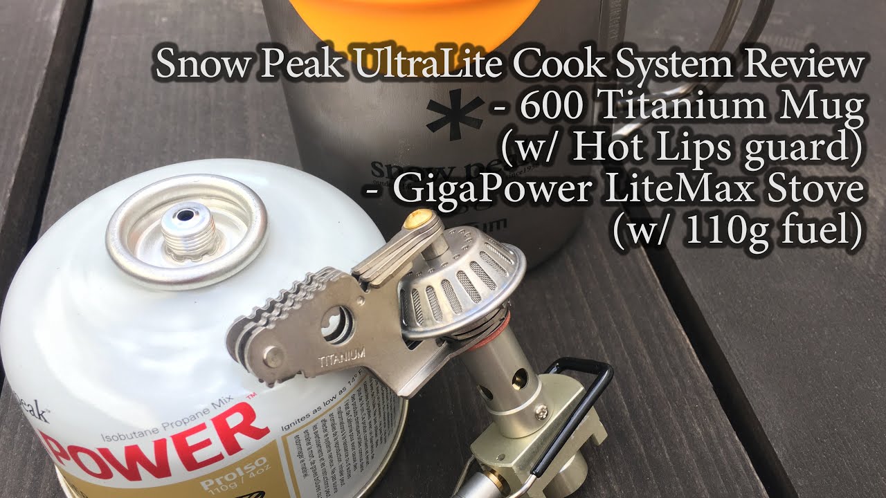 Snow Peak LiteMax Stove & HotLips Titanium Mug