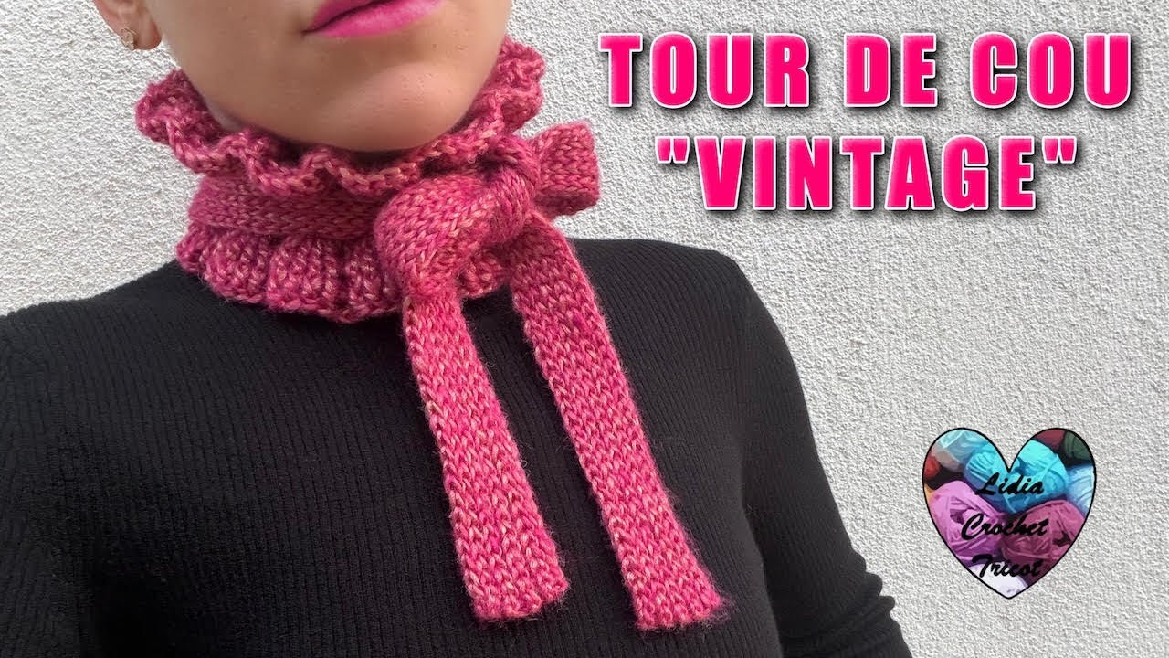 TOUR DE COU VINTAGE CROCHET VIRAL/ CUELLO VINTAGE TEJIDO A CROCHET  #pattern #tutorial #crochet