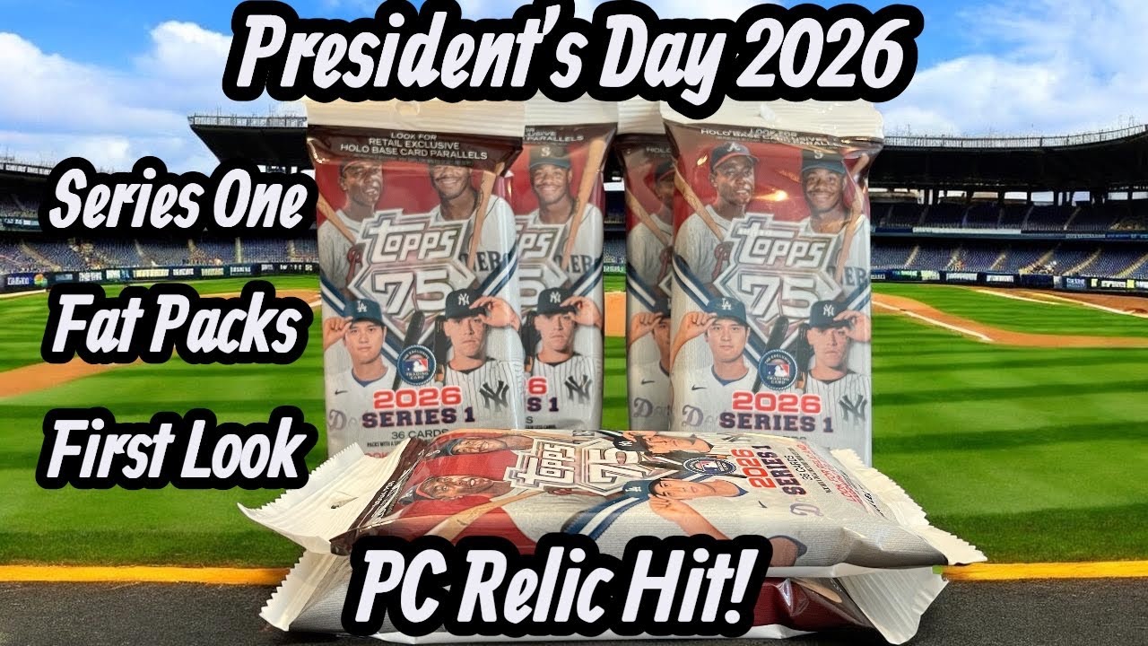 First Look at Fat Packs!  2026 Topps Series One- 6 Fat Packs and PC Relic Hit.  Paul Skenes Vibe!