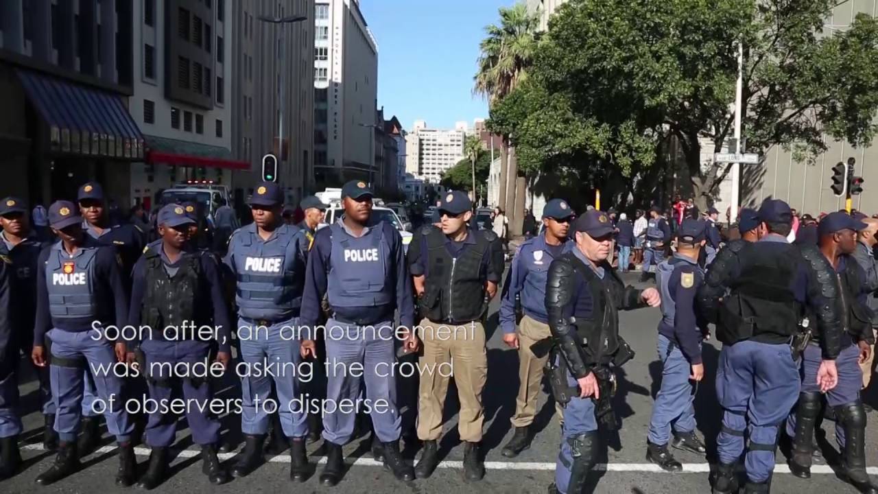 Metered Taxi Drivers Strike Against Uber in Cape Town CBD
