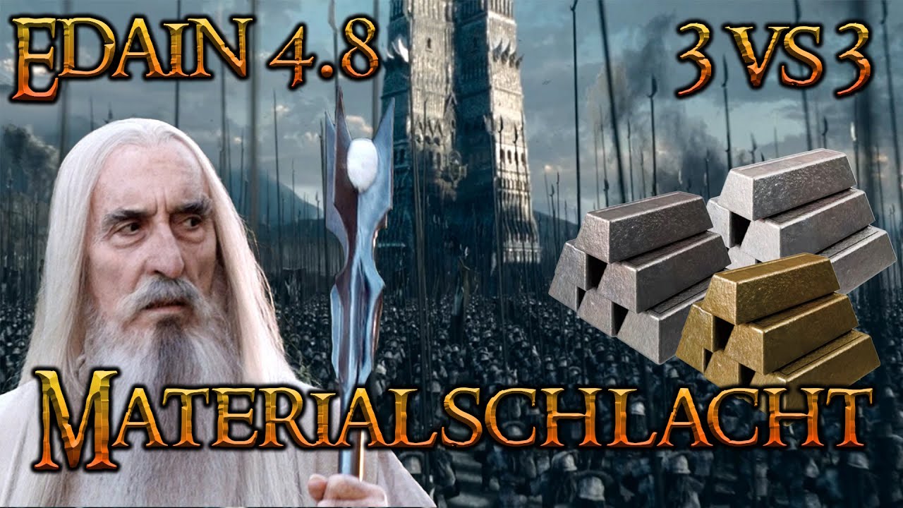 Absolute Materialschlacht mit Isengart im 3v3 ! Edain 4.8 Schlacht um Mittelerde 2 AdH