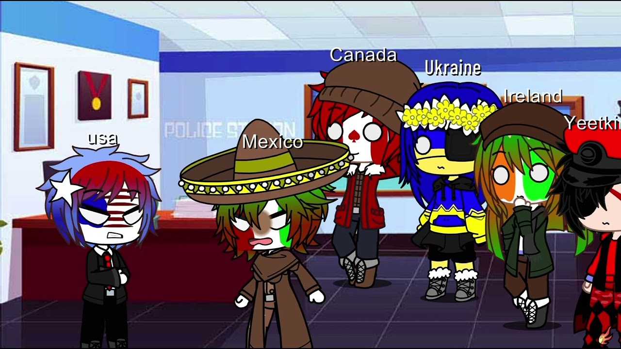 The clown motel (Countryhumans version) First video
