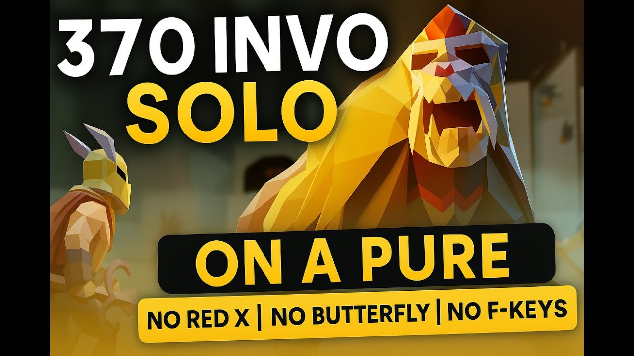 OSRS 370 ToA Solo on Pure | No Red X, No Butterfly, No F-Keys – Full Run
