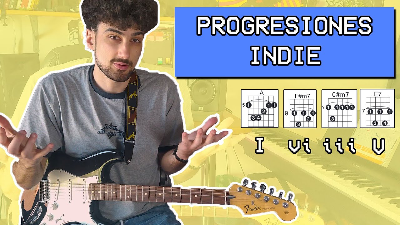 Cómo tocar PROGRESIONES de ACORDES de GUITARRA INDIE | Tutorial de música indie