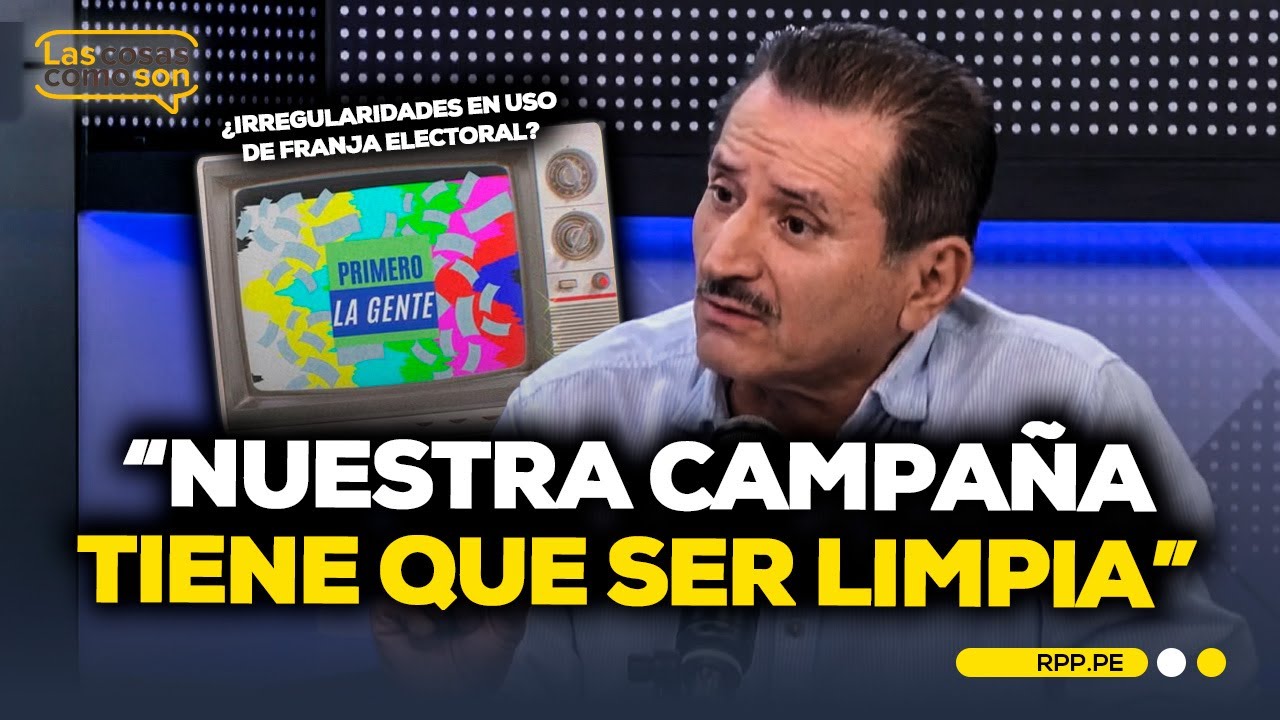 Caso Primero La Gente: Rudecindo Vega se pronuncia sobre uso de franja electoral #LasCosasRPP
