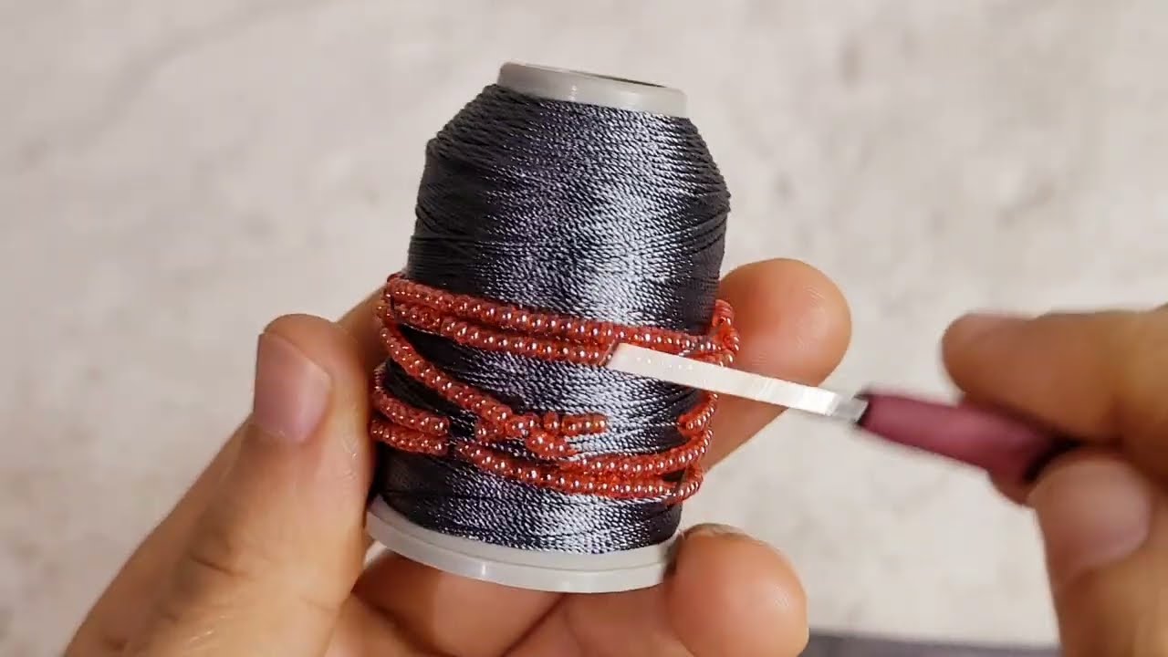Bayıldım boncuk oyası 